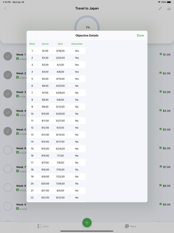 52 Week Challenge - Mobills screenshot 8