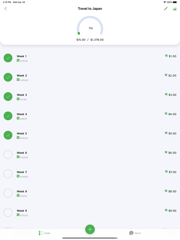 52 Week Challenge - Mobills screenshot 9