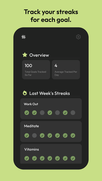 5Goals - Daily Goal Tracker screenshot 3