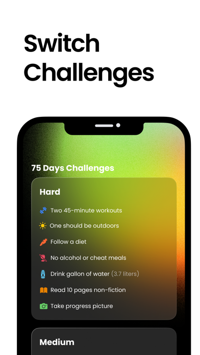 75 Days Challenge Tough & Soft screenshot 3