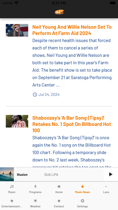 92.9 ZZU screenshot 3