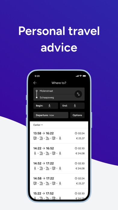 9292 travel planner + e-ticket screenshot 5