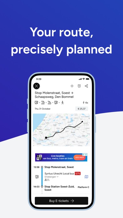 9292 travel planner + e-ticket screenshot 3