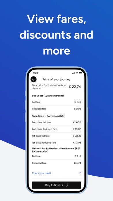 9292 travel planner + e-ticket screenshot 1