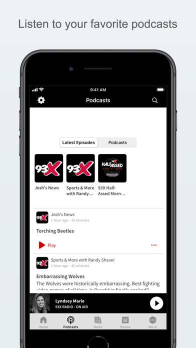 93X RADIO screenshot 2