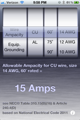 A NEC® Quick Reference screenshot 5