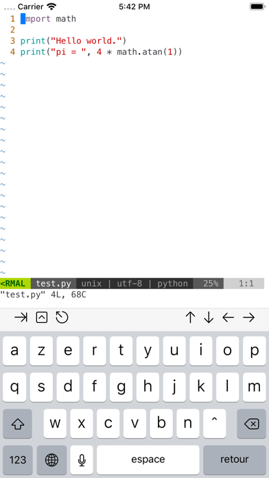 a-Shell screenshot 2