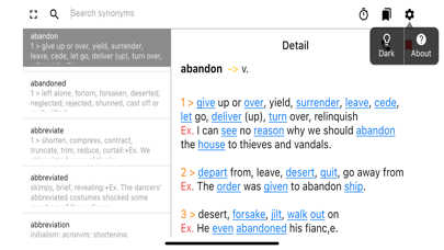 A-Z Synonyms Dictionary screenshot 1