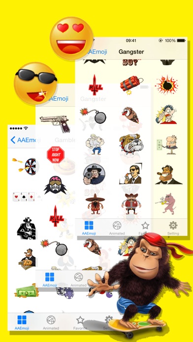 AA Emoji Keyboard - Animated Smiley Me Adult Icons screenshot 2