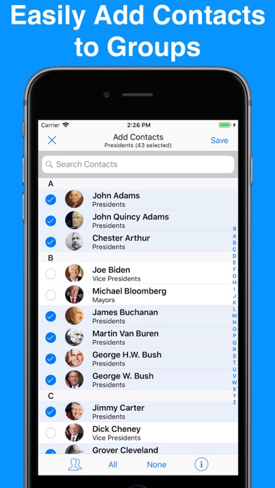 ABC Contacts screenshot 2