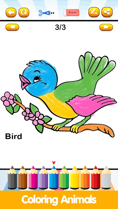 ABC Writing & Animals Coloring screenshot 2