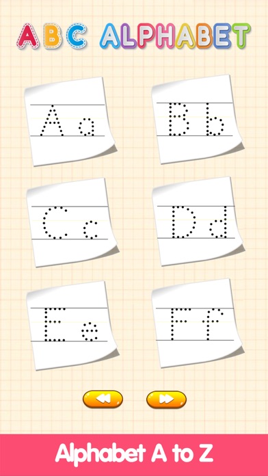 ABC Writing & Animals Coloring screenshot 1
