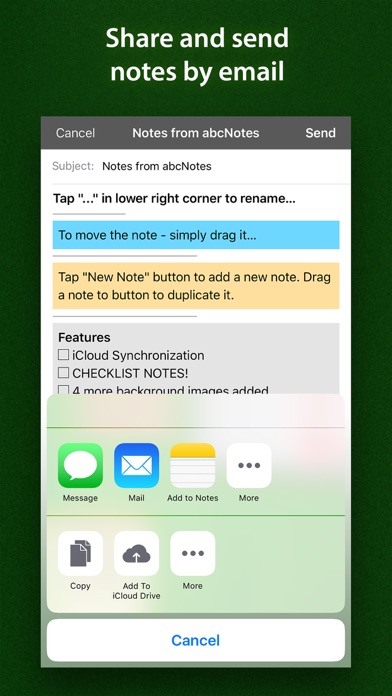 abcNotes - Sticky Note Madness screenshot 1