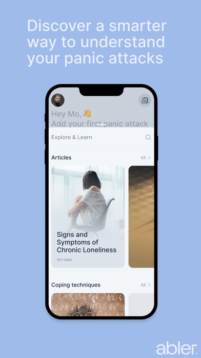 Abler - Panic Attack Tracker screenshot 2
