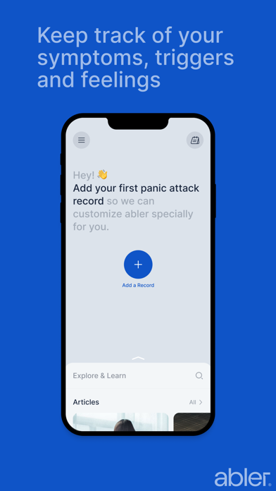 Abler - Panic Attack Tracker screenshot 3