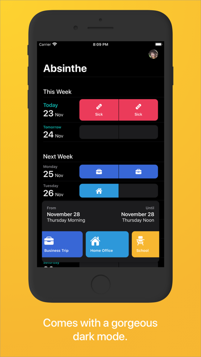 Absinthe for absence.io screenshot 3