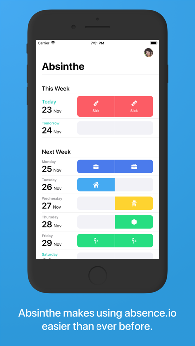 Absinthe for absence.io screenshot 5