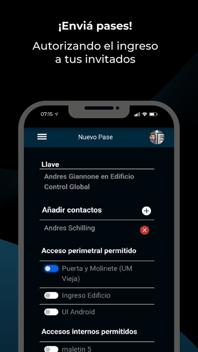 Access Control App Móvil screenshot 1