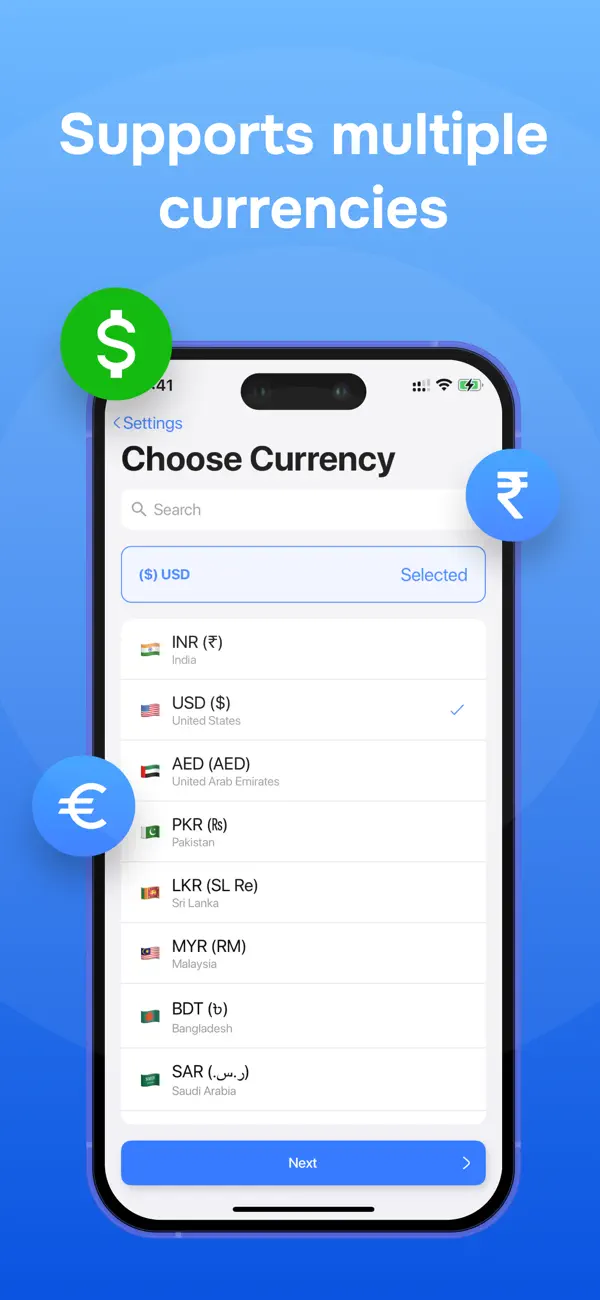 Account & Expense Manager screenshot 1