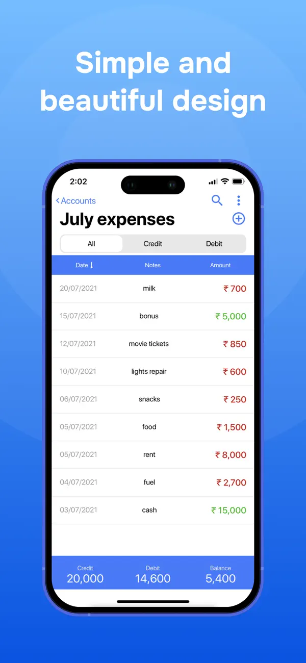 Account & Expense Manager screenshot 5