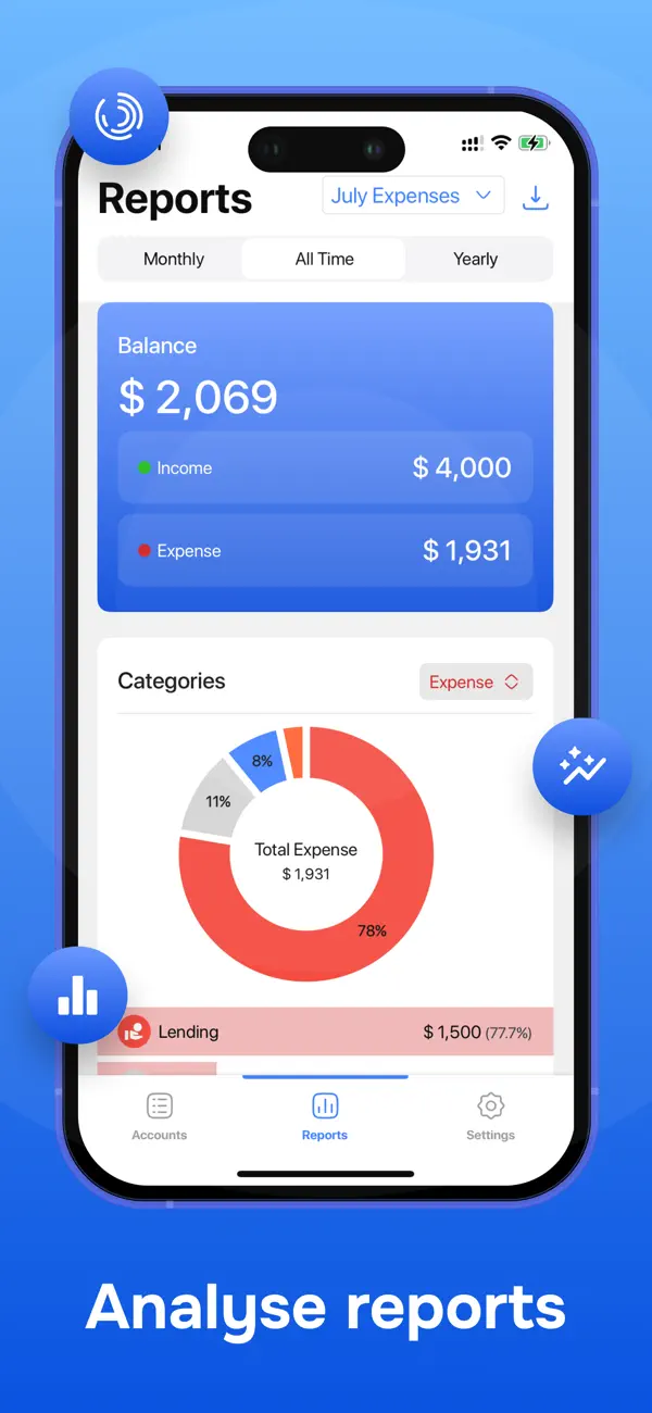 Account & Expense Manager screenshot 3