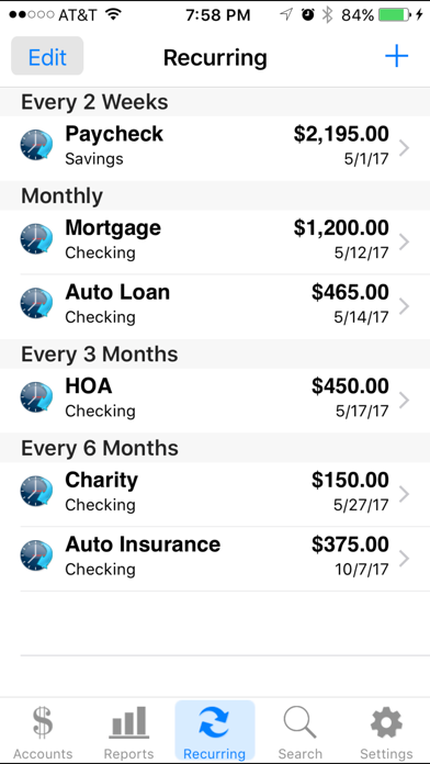 Accounts 2 Checkbook screenshot 1