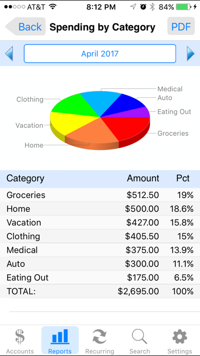 Accounts 2 Checkbook screenshot 5