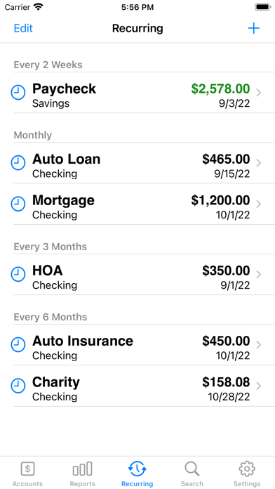 Accounts 3 Checkbook screenshot 3