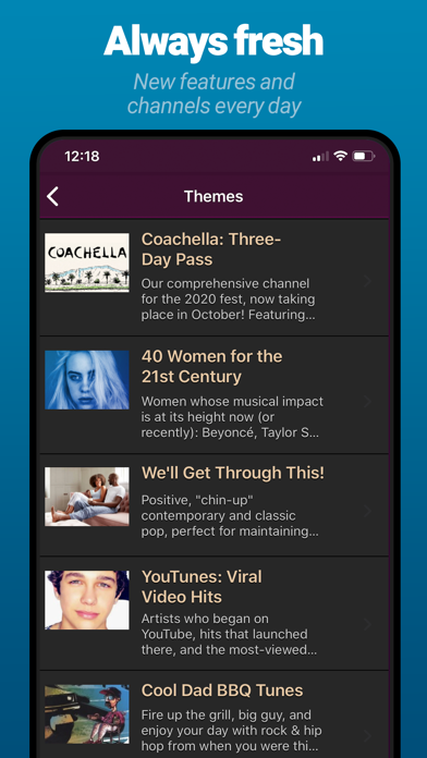 AccuRadio: Curated Music Radio screenshot 1