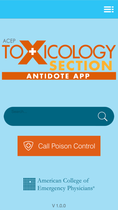 ACEP Toxicology Section Antidote App screenshot 3