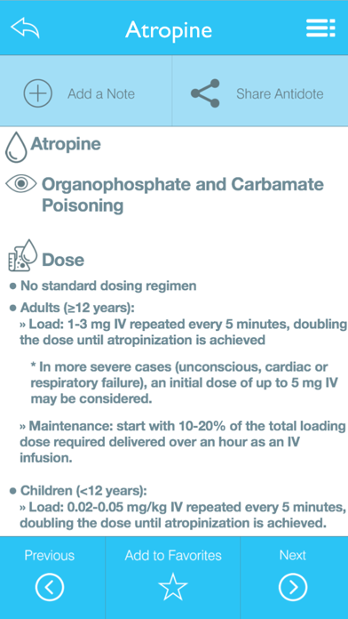 ACEP Toxicology Section Antidote App screenshot 1