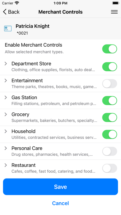 Achieve FCU Card Control screenshot 2