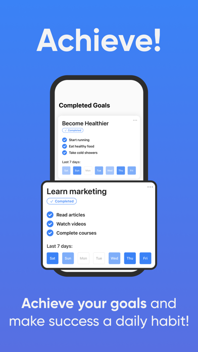 Achieve! - Goals Tracker screenshot 1
