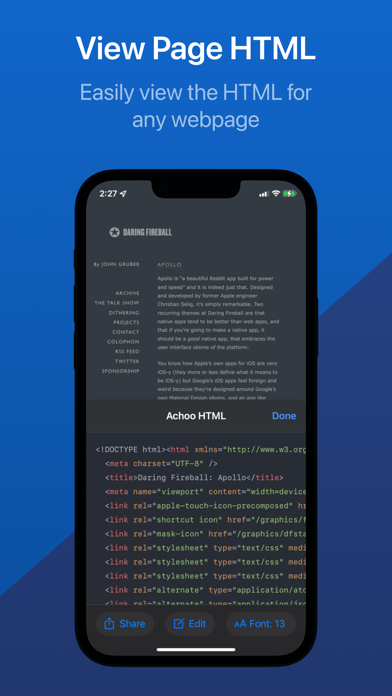 Achoo HTML Viewer & Inspector screenshot 5