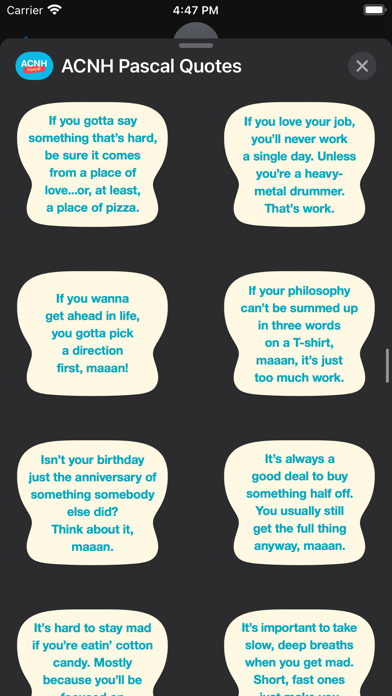 ACNH Pascal Quotes screenshot 4