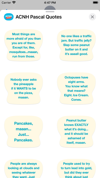 ACNH Pascal Quotes screenshot 3