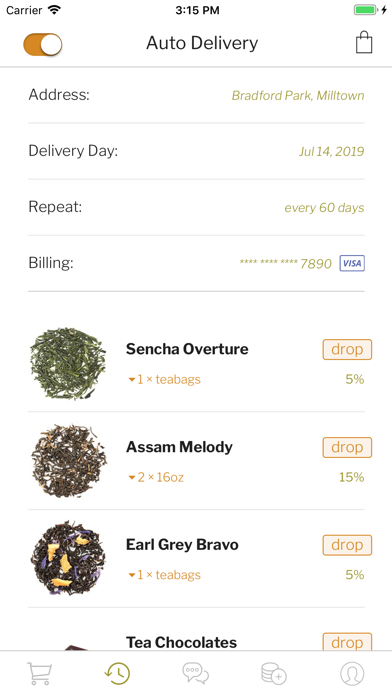 Adagio Teas screenshot 2