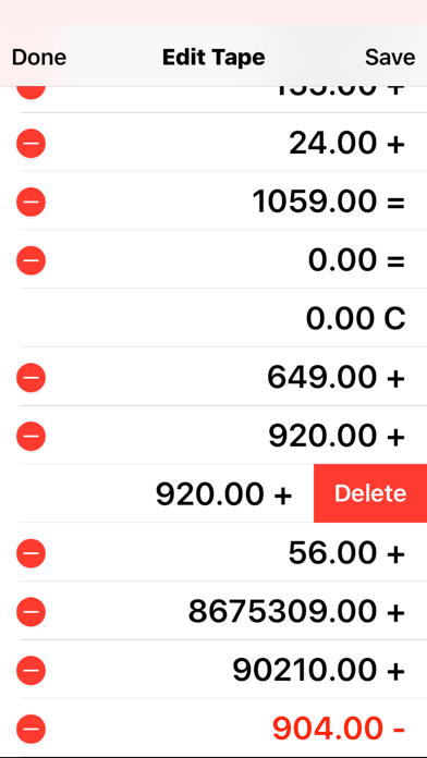 Adding Tape Printing Calculator with virtual tape screenshot 4