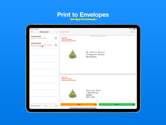 Address Labels & Envelopes screenshot 6