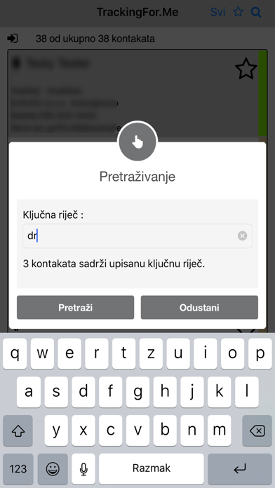 AddressBook TrackingForMe screenshot 1