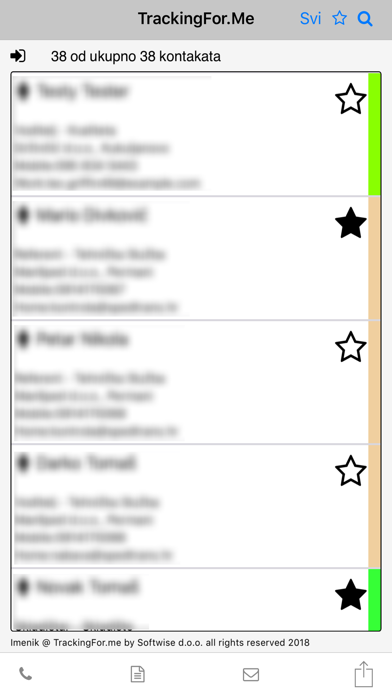 AddressBook TrackingForMe screenshot 5
