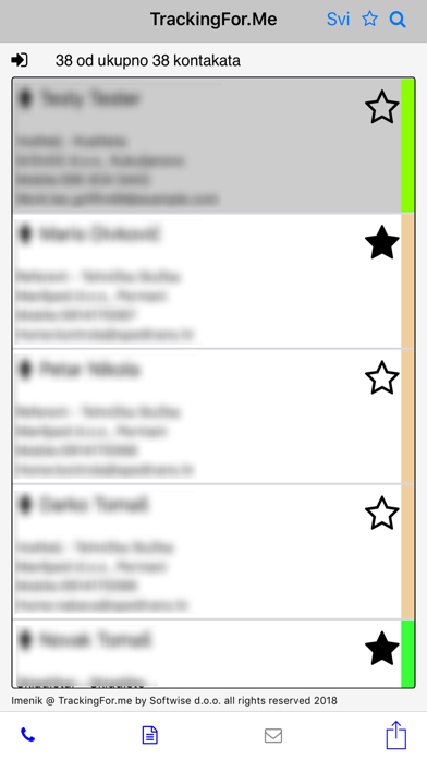 AddressBook TrackingForMe screenshot 4