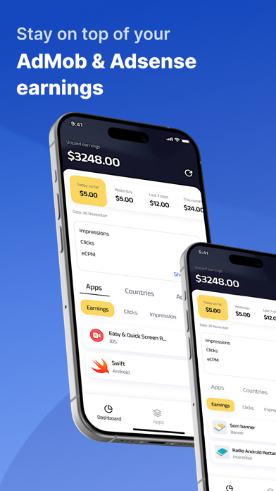 AdMob Earnings & Revenue Stats screenshot 3