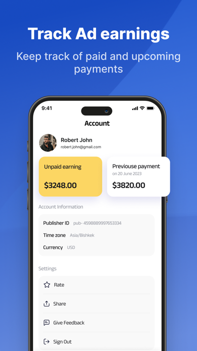 AdMob Earnings & Revenue Stats screenshot 1