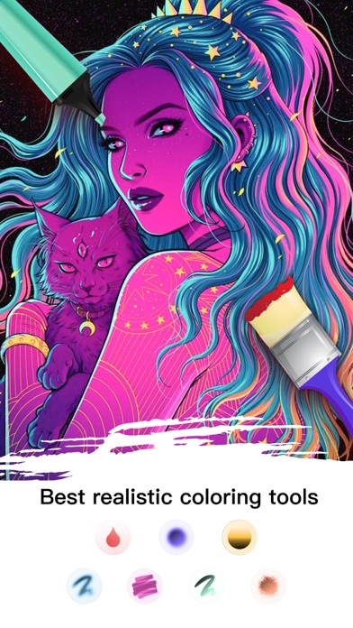 Adult Coloring Book Color Page screenshot 4