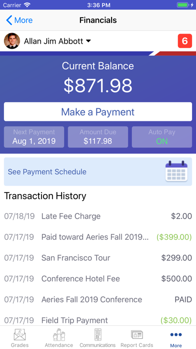 Aeries Mobile Portal screenshot 3