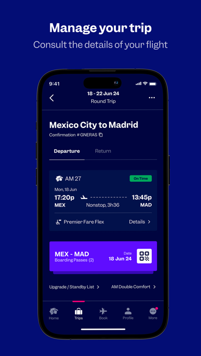 Aeroméxico screenshot 4