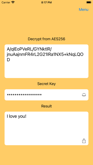 AES256 Encrypt and Decrypt screenshot 2