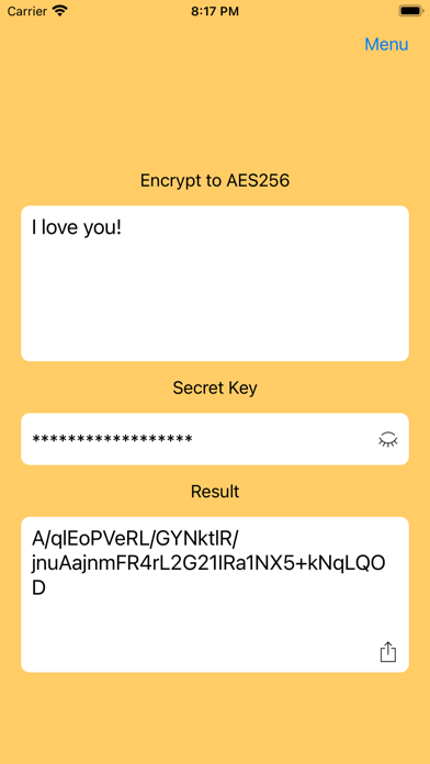 AES256 Encrypt and Decrypt screenshot 3