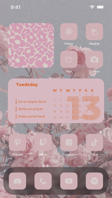 Aesthetic: App icons & Widgets screenshot 6